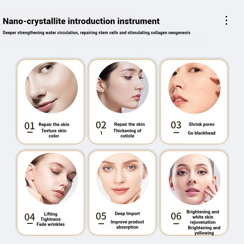 أداة مقدمة نانو كريستاليت تجميد مسحوق مجفف جوهر mts أداة مقدمة للوجه Mesoderm crystallite #4