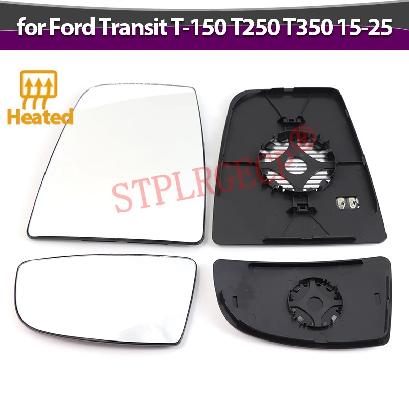 Für Ford Transit T-150 T250 T350 2015-2025 Auto Links oder Rechts Seitenspiegel Beheizter Rückspiegel Ersatzglas LH