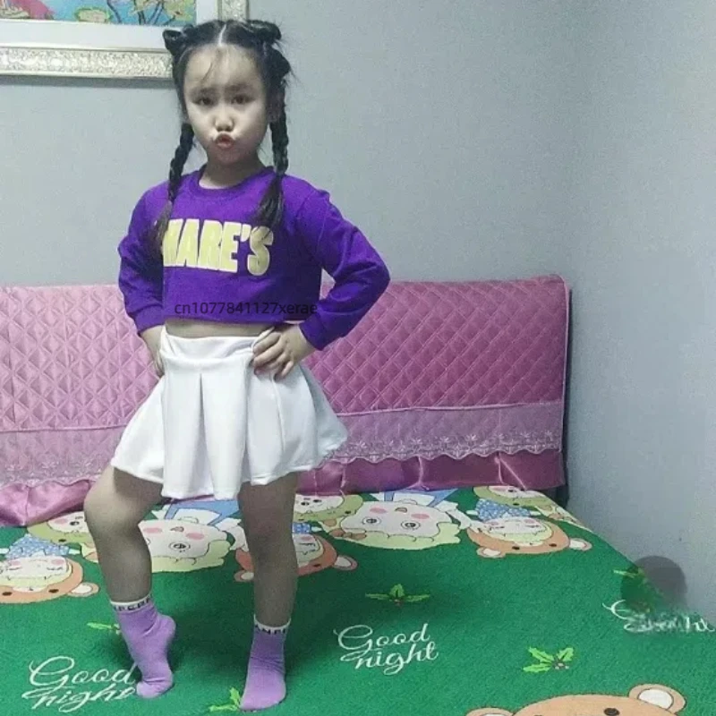 زي رقص الشوارع للأطفال، أداء مرحلة رقص الجاز للفتيات، اجتماع رياضي، مجموعة أزياء أداء التشجيع للطلاب