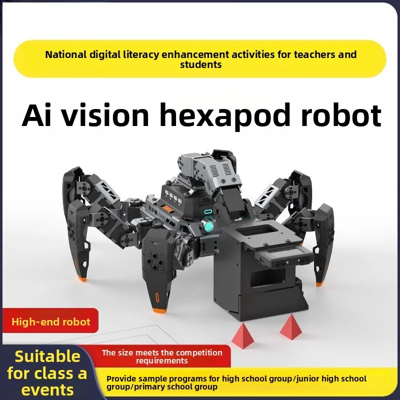Tournament hexapod robot, information literacy audio-visual education pilot cup