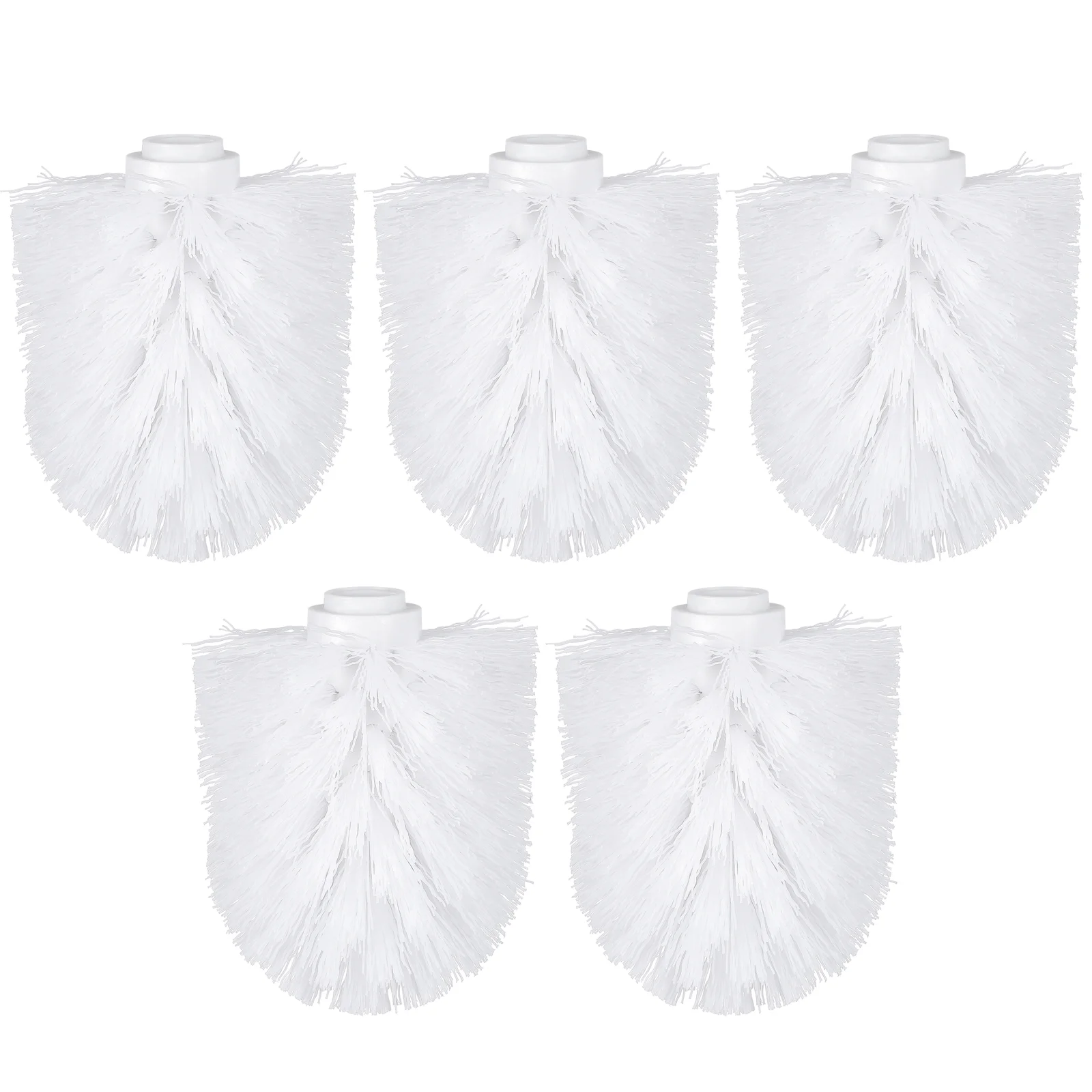 

5 Pcs Toilet Brush Refiller Bathroom Replacement Disposable White Cleaner Accessories