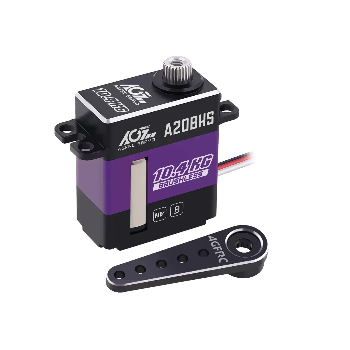 AGFRC Brushless Servo A20BHS 10.4KG Fast Speed Digital Micro RC Steering Servo Motor For 1/24 scale RC 450 Class helicopter