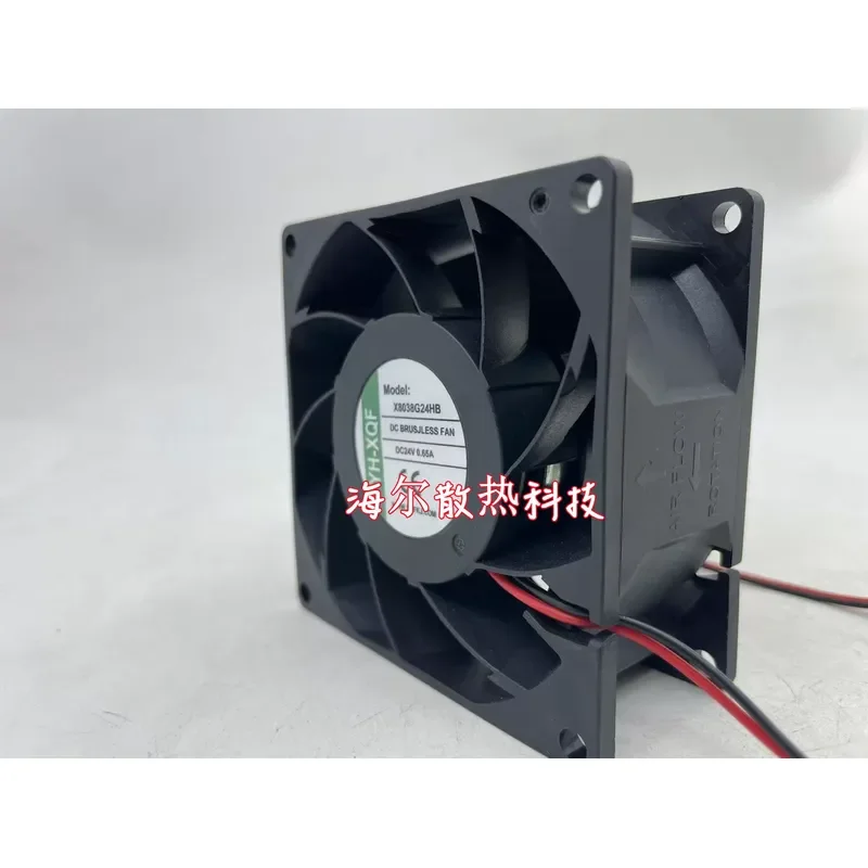 for YH-XQF X8038G24LB MB HB 24V 0.30A 0.65A 8CM Variable Frequency Fan New Genuine Replacement