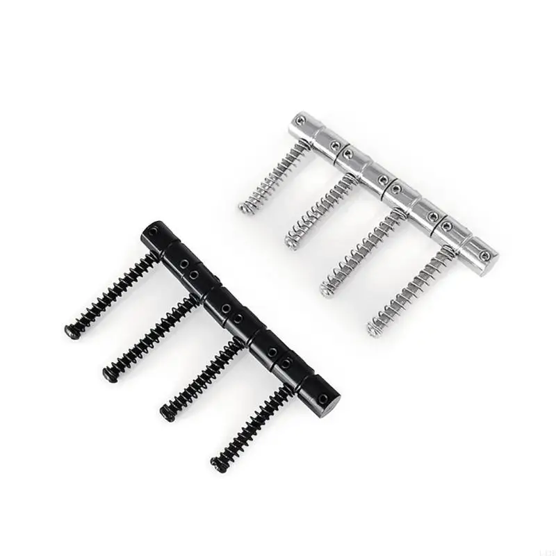 Guitar Replacement Set 4 Pack 2 Color Zinc Alloy Bass Bridge Saddles Plate Block 