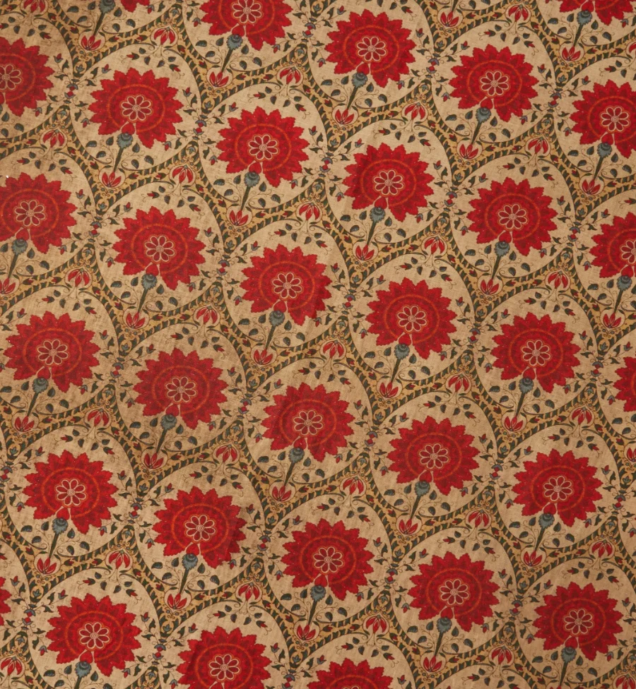 Medium Weight Coffee Dyed Cotton Linen Printed Fabric Roll Popular for Tablecloth Dress Curtain Sofa Garment Shirt Woven Stretch