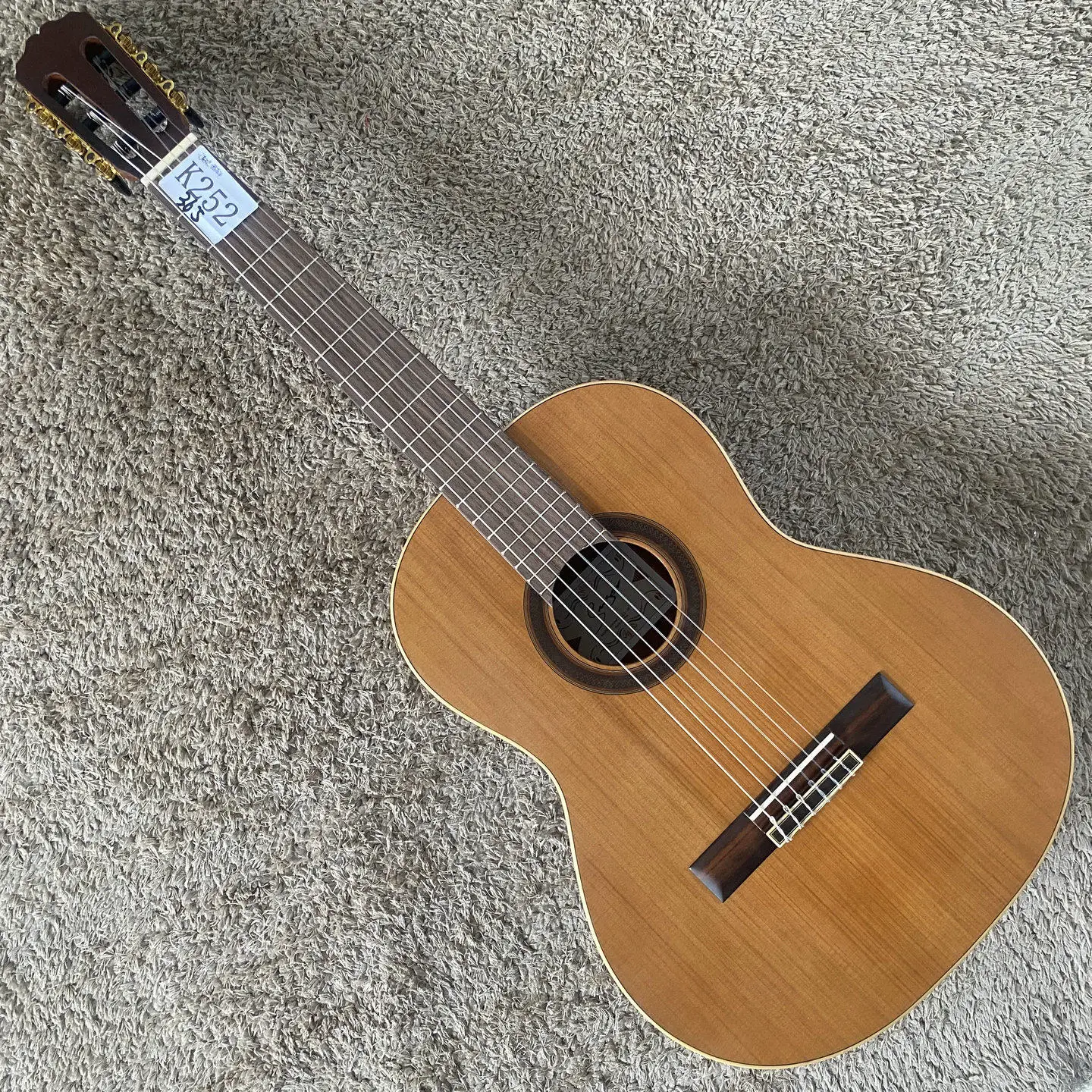K252  36 Inch Red Cedar & Mahogany Top Classical Guitar for Kids Travel Size Natural Finish Minor Flaw