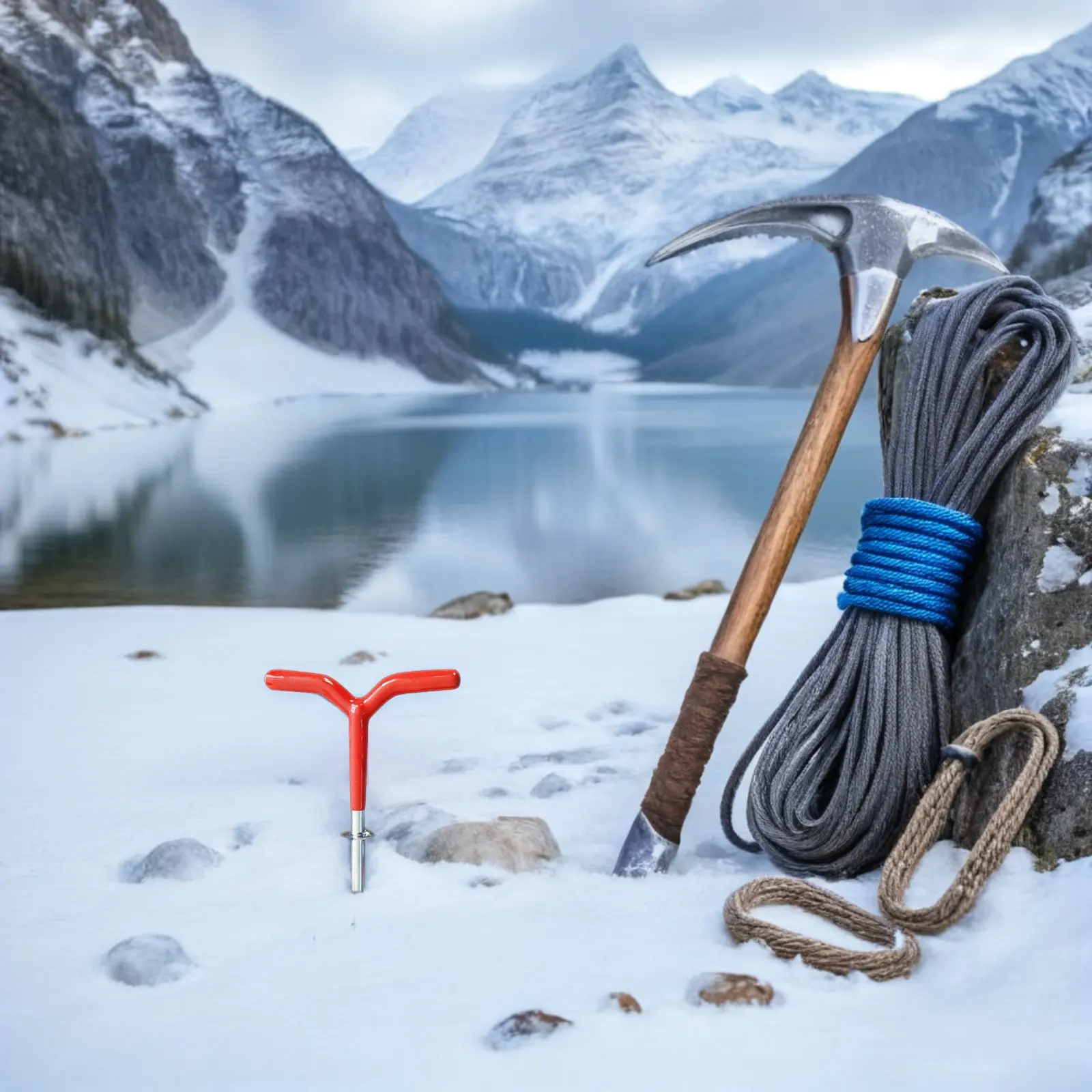 

6 шт. металлических винтовых колышков-анкеров для зимней рыбалки и кемпинга, спиральные штыри для палаток и тентов