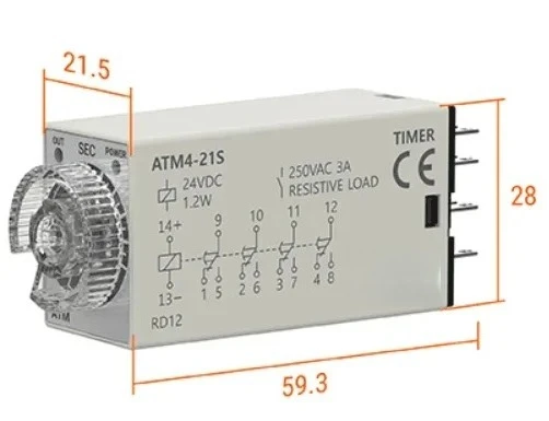 ATM4-560S Autonics Timer Time Switch  ATM4-560S