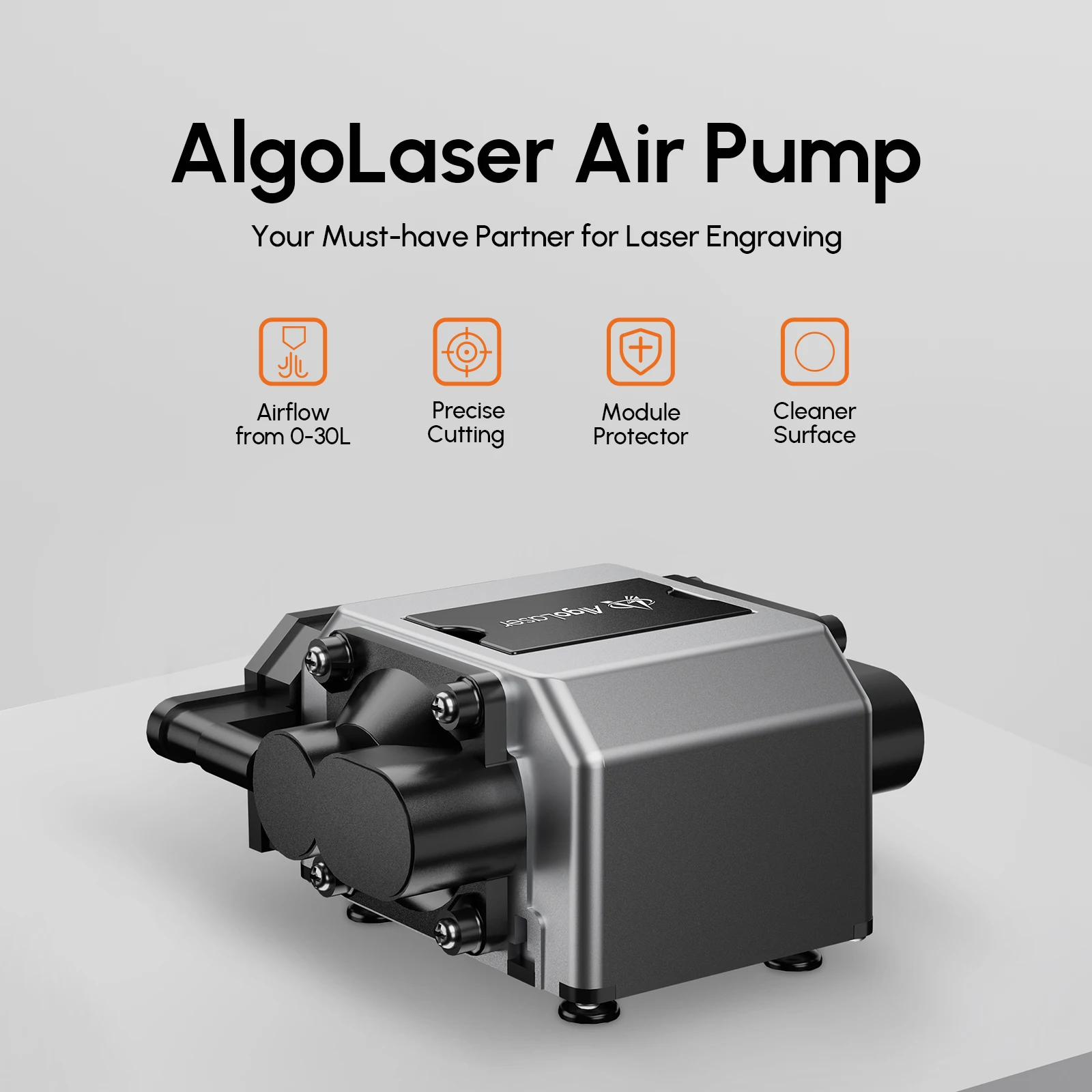 Imagem -02 - Ortur-algolaser Air Assist Pump 30l 50l Compressor de ar Máquina de Gravura Eléctrico Velocidade Ajustável Baixo Ruído