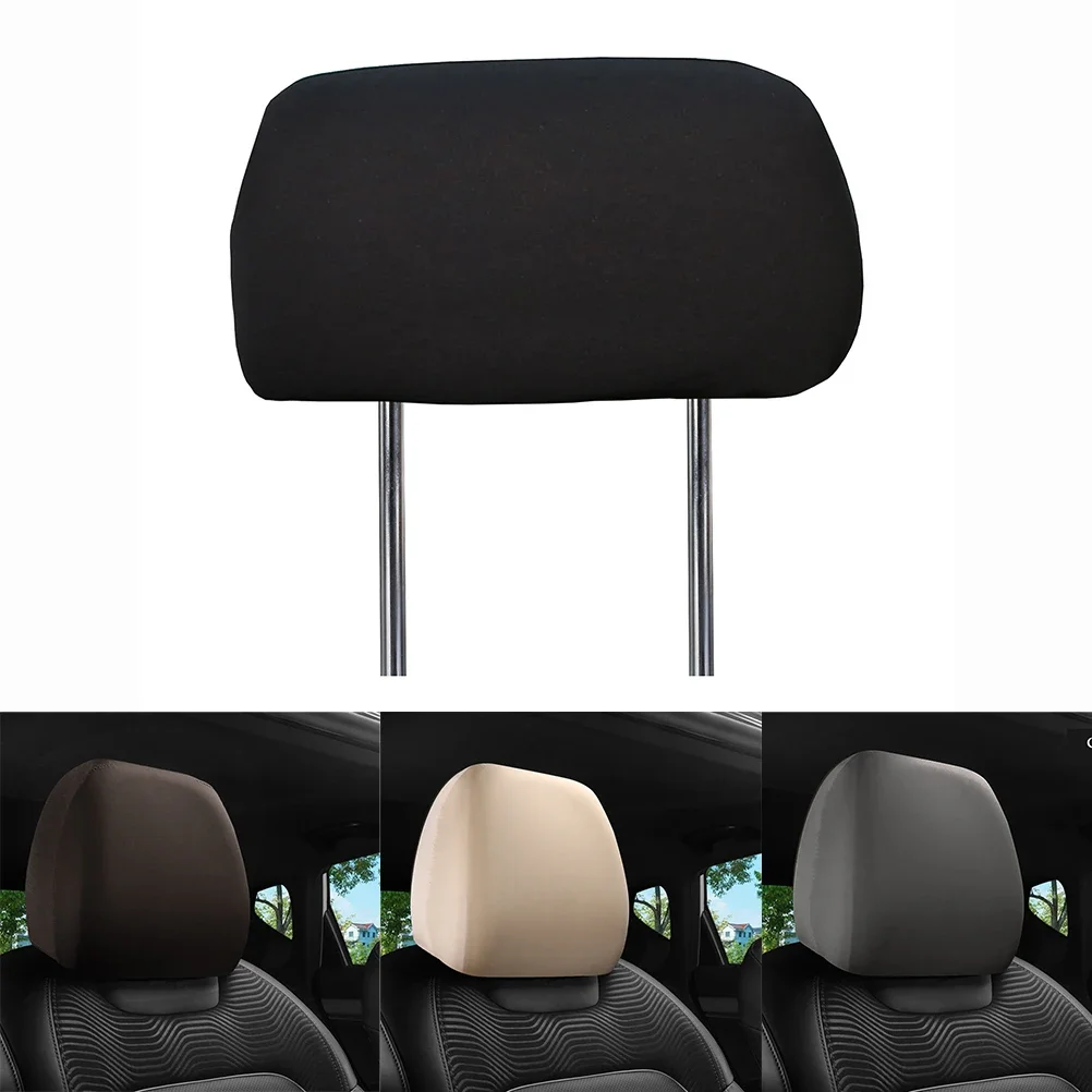 

Headrest Cap Headrest Cover Black Car Parts Premium Cloth Replacement SUV Truck Vehicle 1 Pc 1pcs 1x High Quality