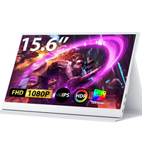 UPERFECT 15.6inch 1920*1080 Portable Monitor FreeSync Gaming Screen Work Home Office Second Display For Mac Switch Xbox PS4/5