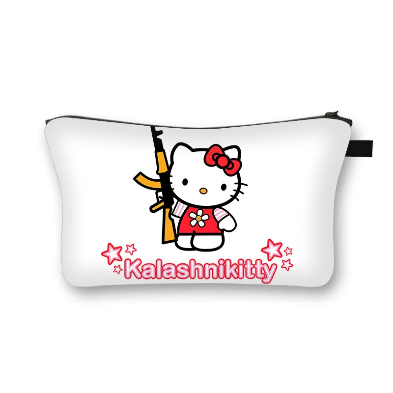 Borsa per il trucco Sanrio hellokid mymelody Girls Cute Makeup Bag tovagliolo sanitario chiave cosmetica cuffia borsa per la conservazione della