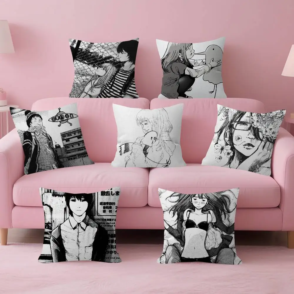 Anime Goodnight Punpun Kissen Anime-Kissen Sofa-Bett Kopfkissenbezug Kissenbezug Modisch
