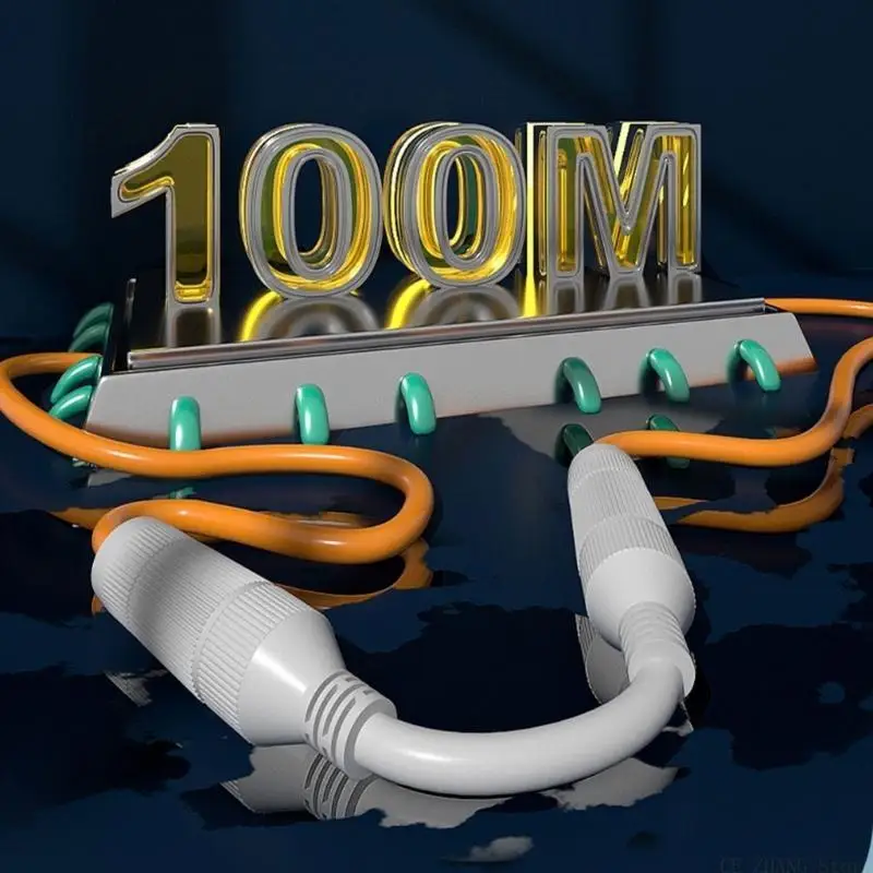 E56B RJ45 Waterproof Connectors IP67 Ethernets Networks Cable Strong Resistant to Pull Easy Installation Networks Extenders