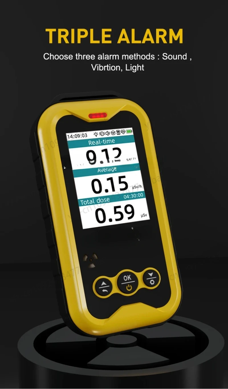 FS-5000 Geiger Counter Radiation dose dosimeter nuclear radiation detector Survey Meter for X Beta Gamma ray