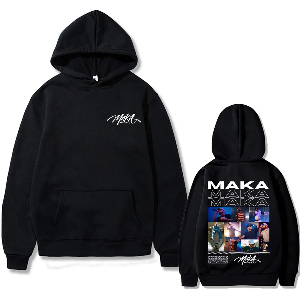 

Rapper Maka Tour Hoodie Aura Merch Sweatshirt Men's Hip Hop Fashion Oversized Hoodies Men Women Casual Vintage Hooded Pullovers