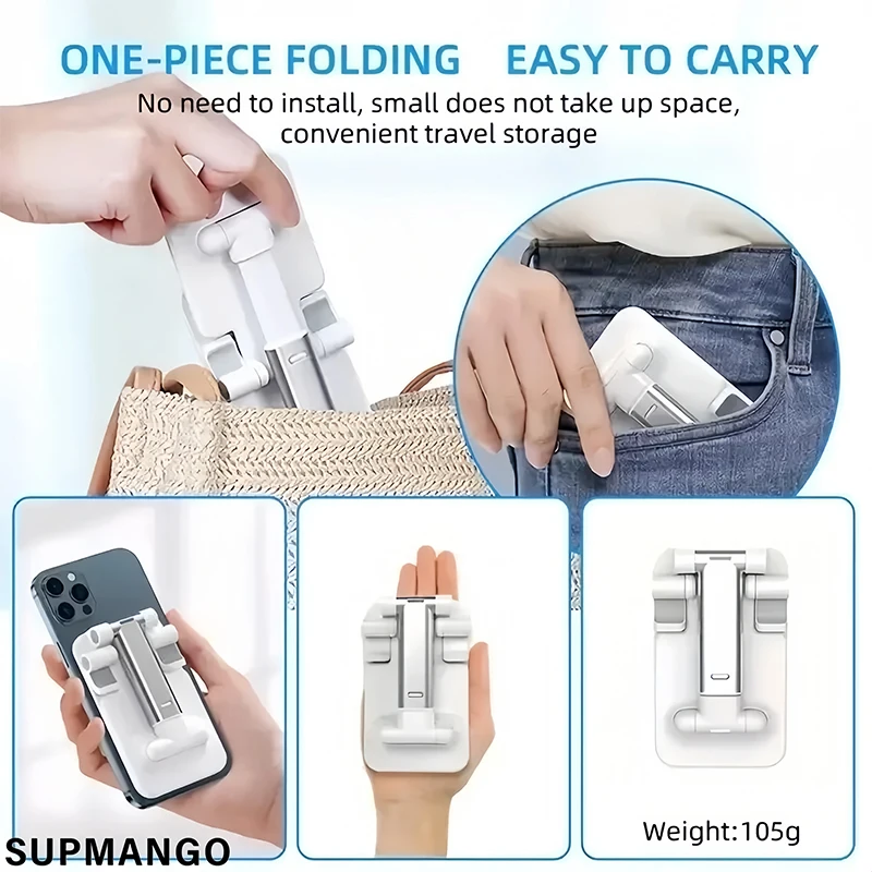 Desktop Folding Mobile Phone Holder Expandable Storage Support Desk Mobile Phone Holder Suitable For IPhone IPad Adjustable