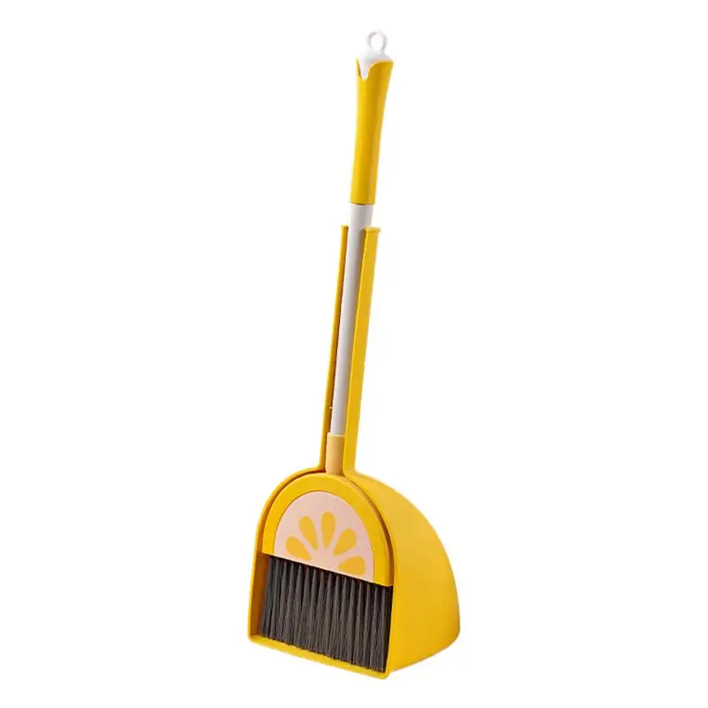 Small Broom With Dustpan For Kids Fruit Design Kitchen Broom House Cleaning Tools Housekeeping Helper Set For Preschooler