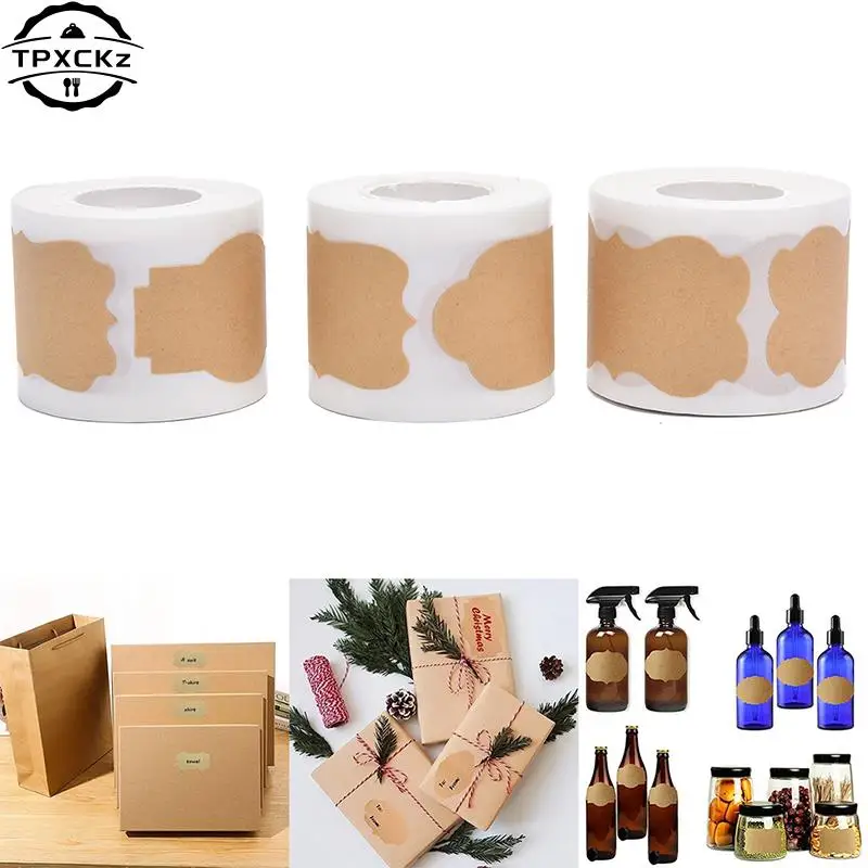 150PCs/Roll Waterproof Self-adhesive Labels Stickers Kitchen Spice Label Jam Jar Bottle Tags Gifts Box Package Label