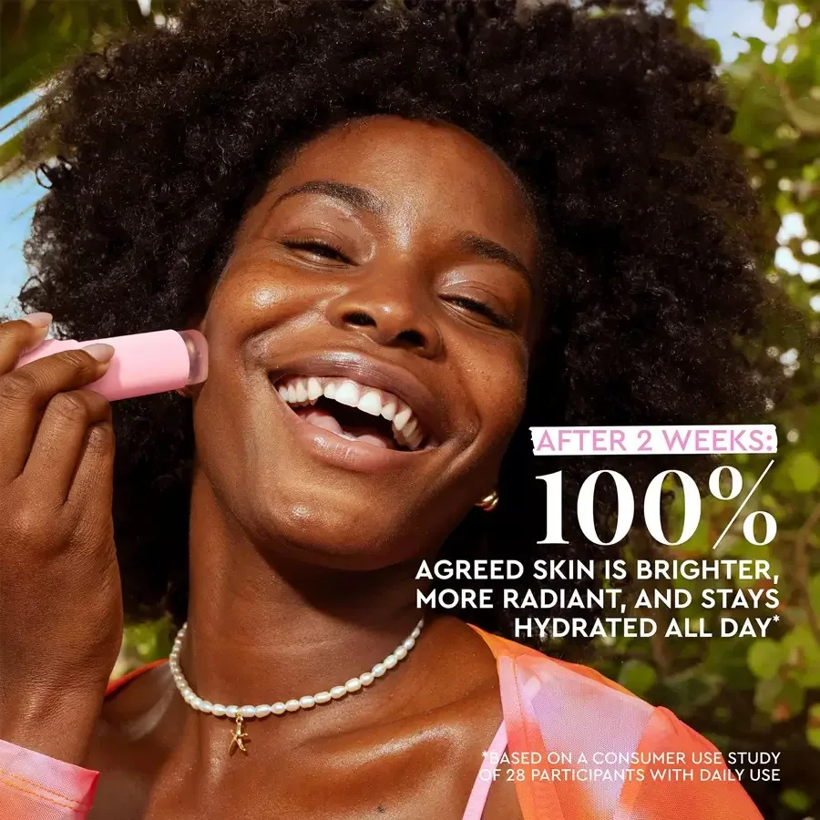 Bálsamo de terremidade de niacinamida brilhante de água, bastão de tela solar FPS 45