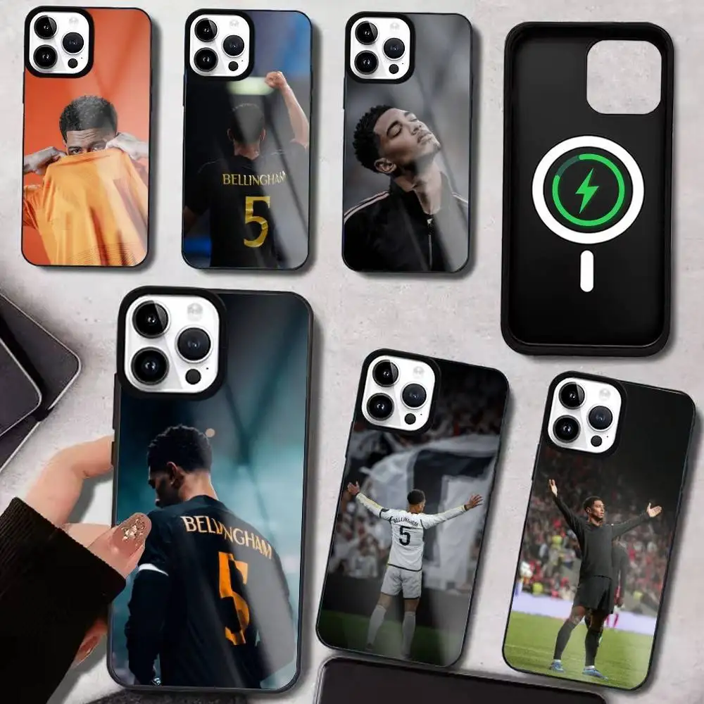 

J-Jude Football B-Belling-hams Phone Case For iPhone17,16,15,14,13,12,11 Plus,Pro Max For Magsafe Wireless Charging