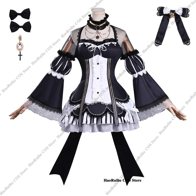 ซาเอคิ มิเรีย มาโฮ โชโจ โนะ มาโจ ไซบันชุดคอสเพลย์คาวาอิ โกธ โลลิต้า จิไร เคอิชุดเจ้าหญิงวิกผมคริสต์มาส