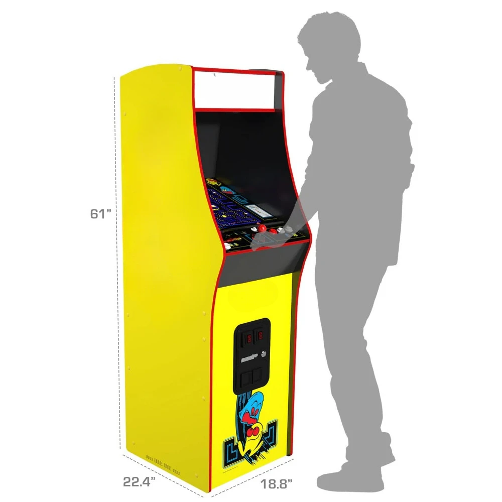 Muntautomaat Spellen Pac-Man Deluxe Arcade Machine Voor Thuis-5 Voet Lang-14 Klassieke Spellen