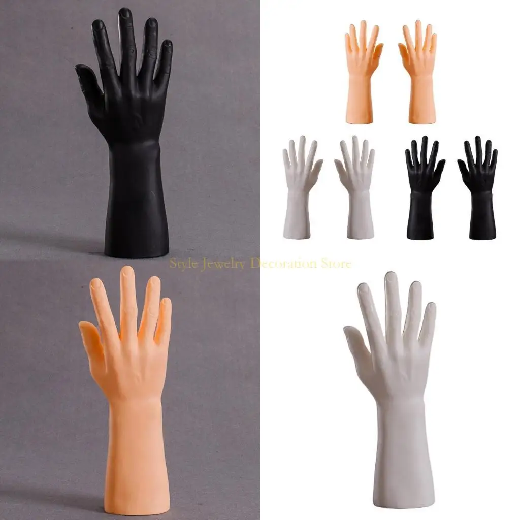 

D46E Simulation Men's Hand Model Model Cracket Male Watch Ring Jewelry Glove Display