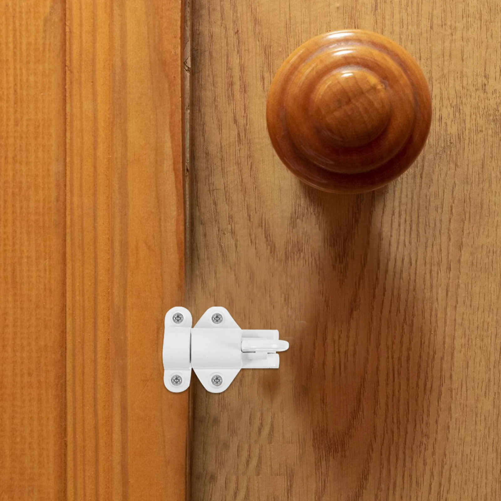 

Aluminum Alloy Pin Barrel Bolt Sliding Door Security Latch Lock White High Strength Thickened Design Durable Easy Install Flush