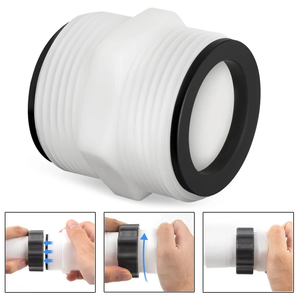 

Удлинитель шланга для бассейна от 1,5 до 1,5 дюйма, разделенная муфта с 2-кольцевой прокладкой, удлинитель фильтра для бассейна Intex Coleman над землей