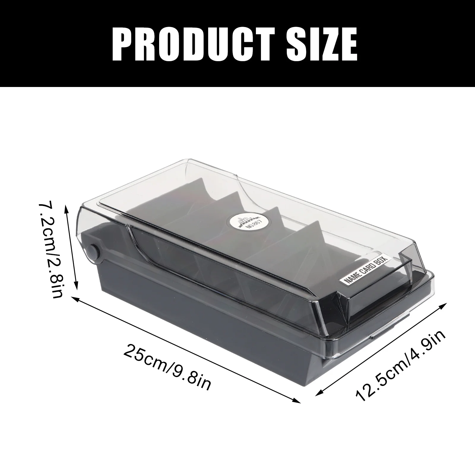 حامل بطاقة الفهرس، منظم تخزين المواد الممتازة، حافظة بطاقات العمل، لوازم مكتبية، سعة كبيرة محمولة #6