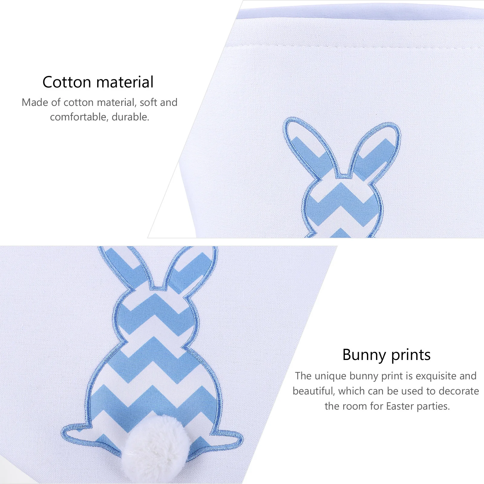 

1pc Rabbit Candy Basket Easter Decoration Cloth Art Bag Party Supplies Storage Pouch Canvas Basket Festival Gift Container