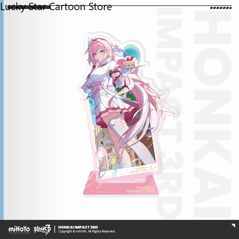 Presale Sunsyea Genshin Impact الرسمية MiHoYo الأصلية إليسيا كيانا كاسلانا الاكريليك حامل نموذج زخارف مكتب لعبة هدية الهالوين