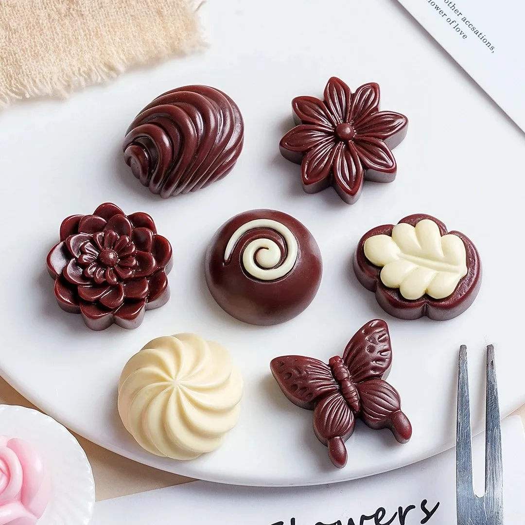 10Pcs Resin Simulation Chocolate Fake Food Play Flatback Cabochon Scrapbooking Craft DIY Hair Bows Accessories Phone Decoration