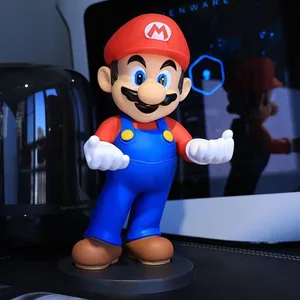 31cm Super Mario Lebih Dari Ukuran Mainan Figur Aksi Pengontrol Permainan Koleksi Dudukan Ponsel Model Kartun Boneka Vinil 10 game super mario penjualan terbaik - №