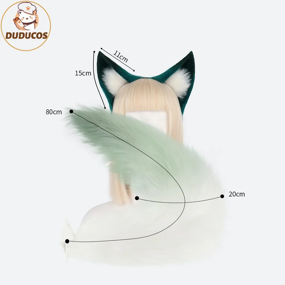 Auf Lager Yukong Cosplay Ohr Schwanz Fuchs Mädchen Pelzigen Fuzzy Haarigen Kostüm Honkai Star Rail Yu Kong Sexy Set Halloween Юйкун