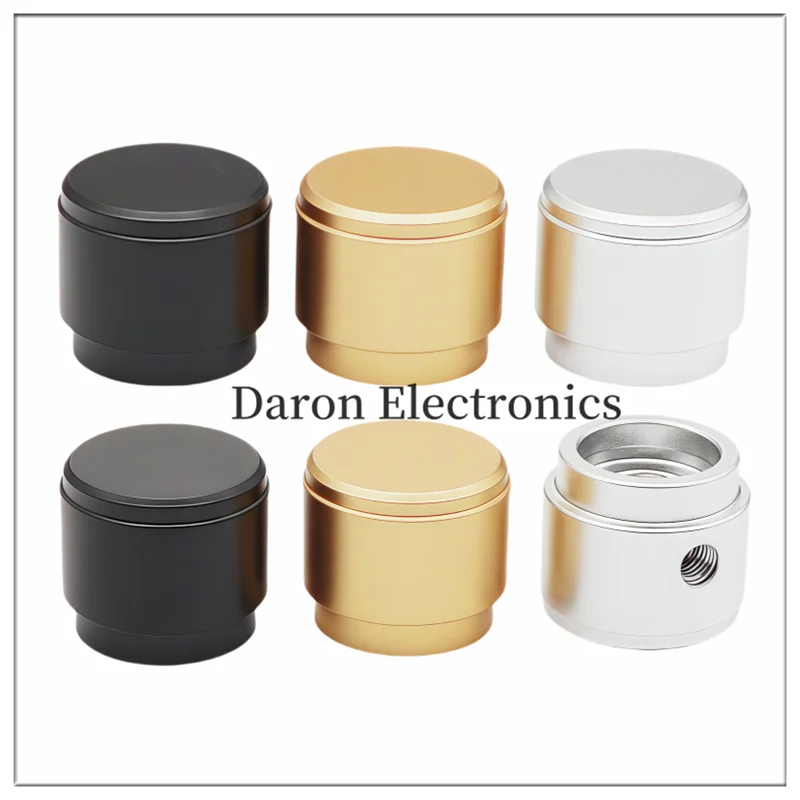 Aluminum alloy solid knob 15*13 digital audio/instrument volume adjustment cap round hole 6mm side screw fixed