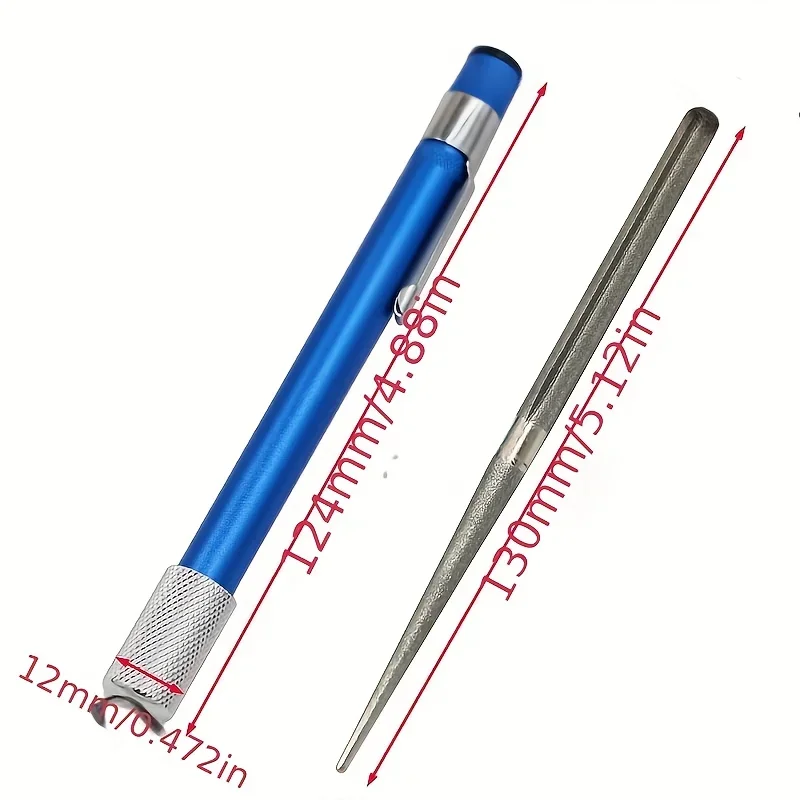 Double headed sharpening tool,multifunctional portable sharpening tool,easy to grip handle, suitable for kitchen and outdoor use