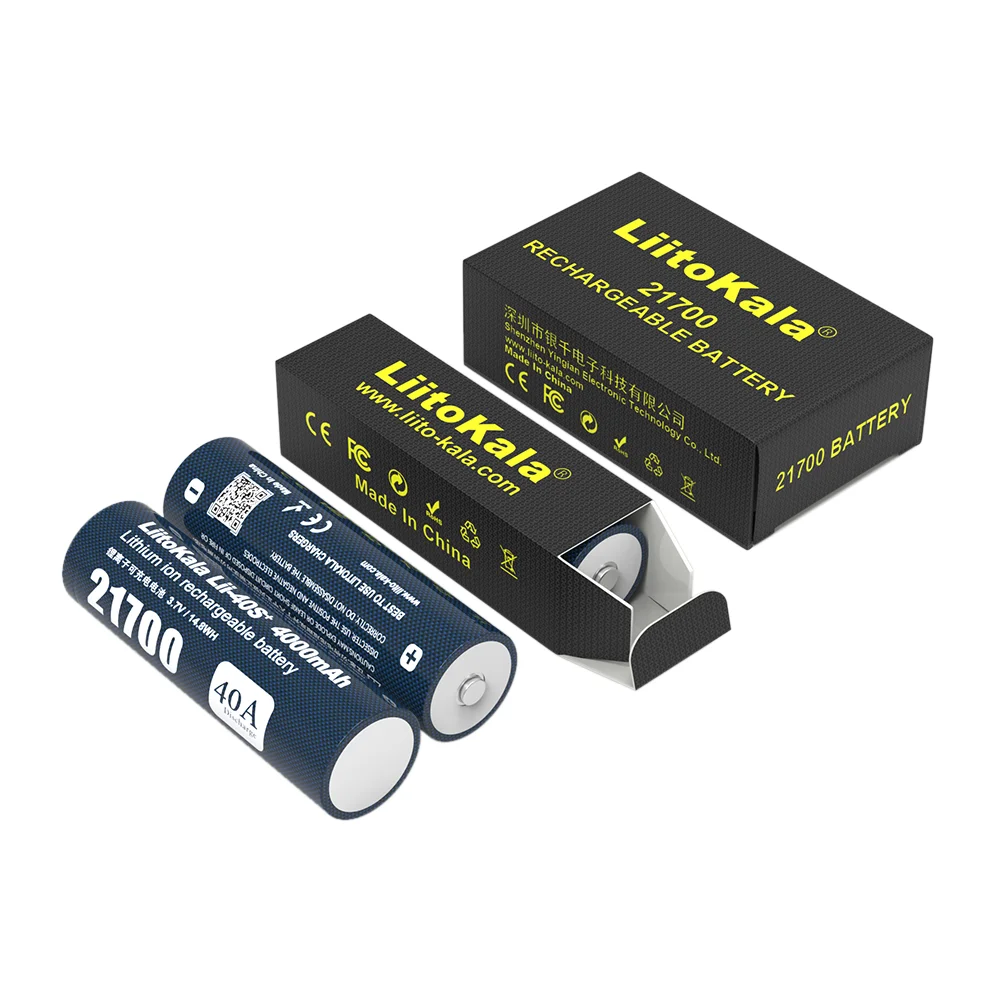 1-6 sztuk LiitoKala Lii-40S 21700 bateria 3.7V litowo-jonowa 4000mA 40A baterie wyładowcze 4.2v urządzenia o wysokim stopniu odpływu + spiczasta