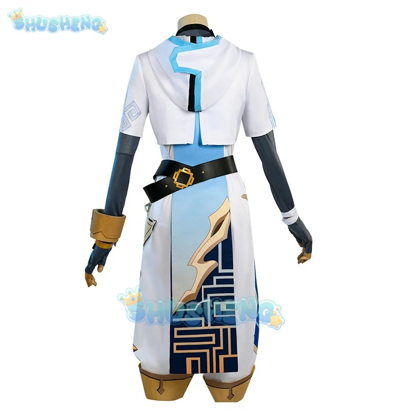 زي تنكري للرجال والنساء من Chongyun ، زي تأثير Genshin ، زي حفلة الهالوين ، فستان تنكري