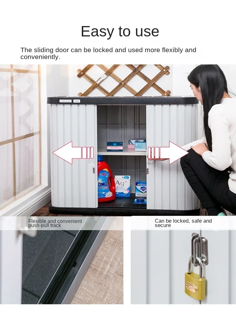 

Outdoor Gardening Waterproof Sunscreen Tool Storage Cabinet Alice Outdoor Storage Cabinet