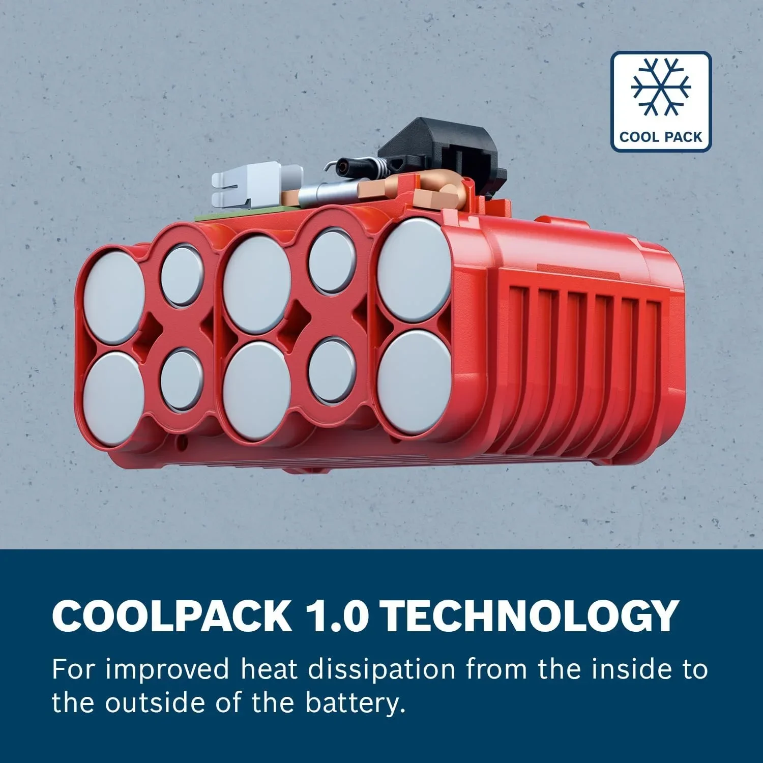 Original Bosch 18V 6.0Ah Lightweight Compact Genuine Battery, Perfect for DIY Home Repair, Fits BAT609G BAT610G GSR18V-LI Tools