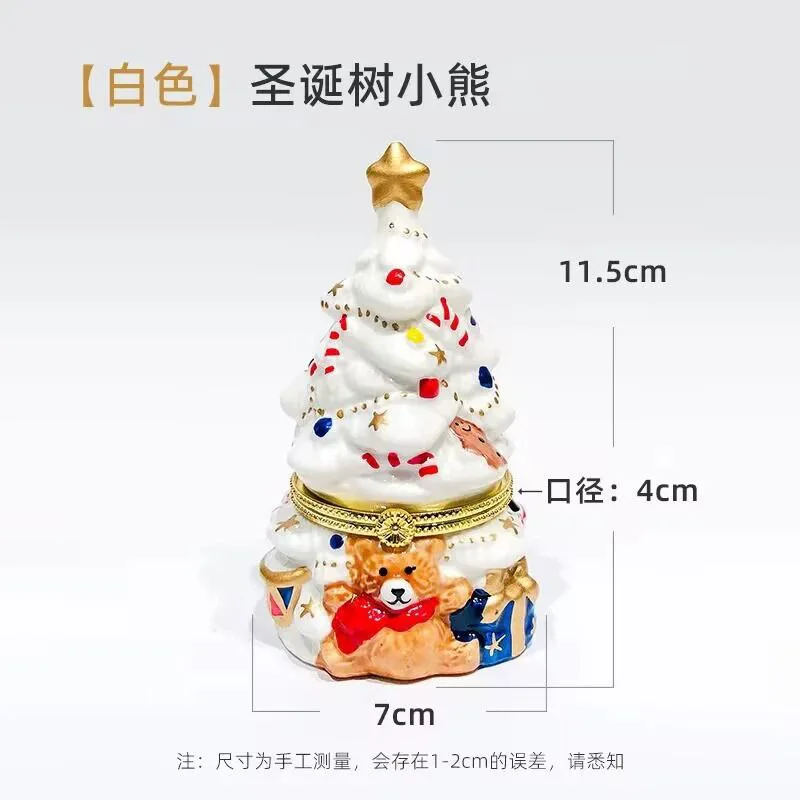 New Creative Ceramic Jar Christmas Tree Scented Candle Lovely Fragrance Tabletop Decoration Christmas Gift Decoration Home