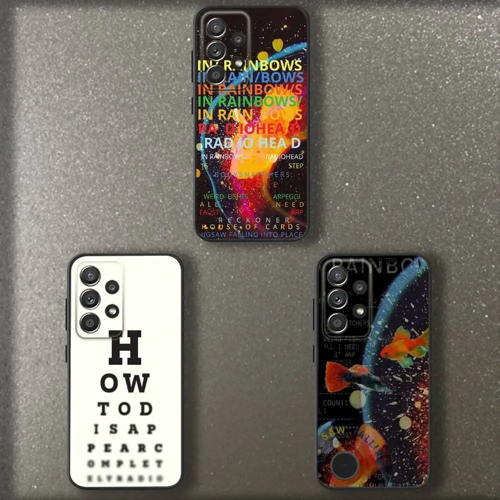 

Rock Band R-Radioheads Phone Case For Samsung S 25,24,23,22,30,21,10,9,Ultra,Plus,Lite,FE,4,5 G Soft Black Case