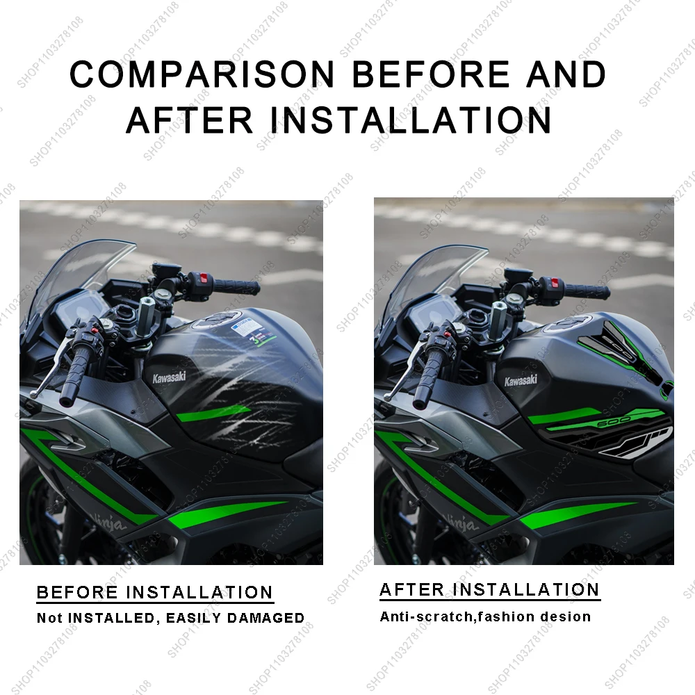 For Z500 Z 500 2024 3D Epoxy Resin Sticker Kit Waterproof Motorcycle fuel tank pad Protective decals