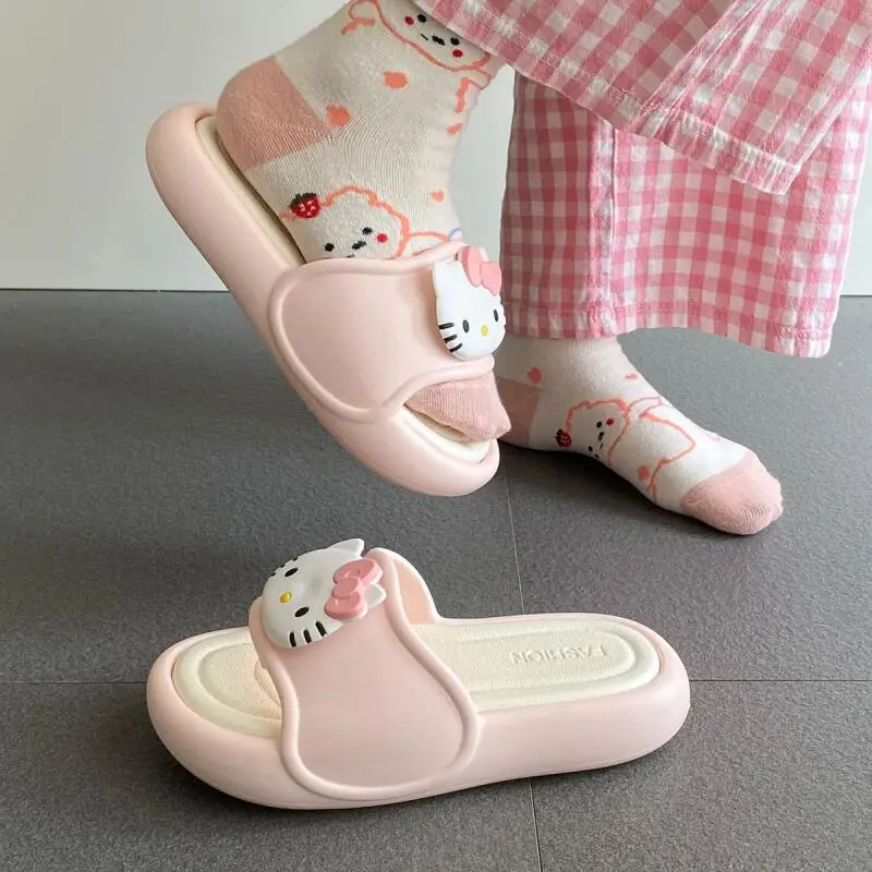 

Summer 2026 New Women Eva Cartoon Soft Sole Height Increasing Thick Sole Garden Shoes Cartoon Anime Fashion Comfort Cool Slipper