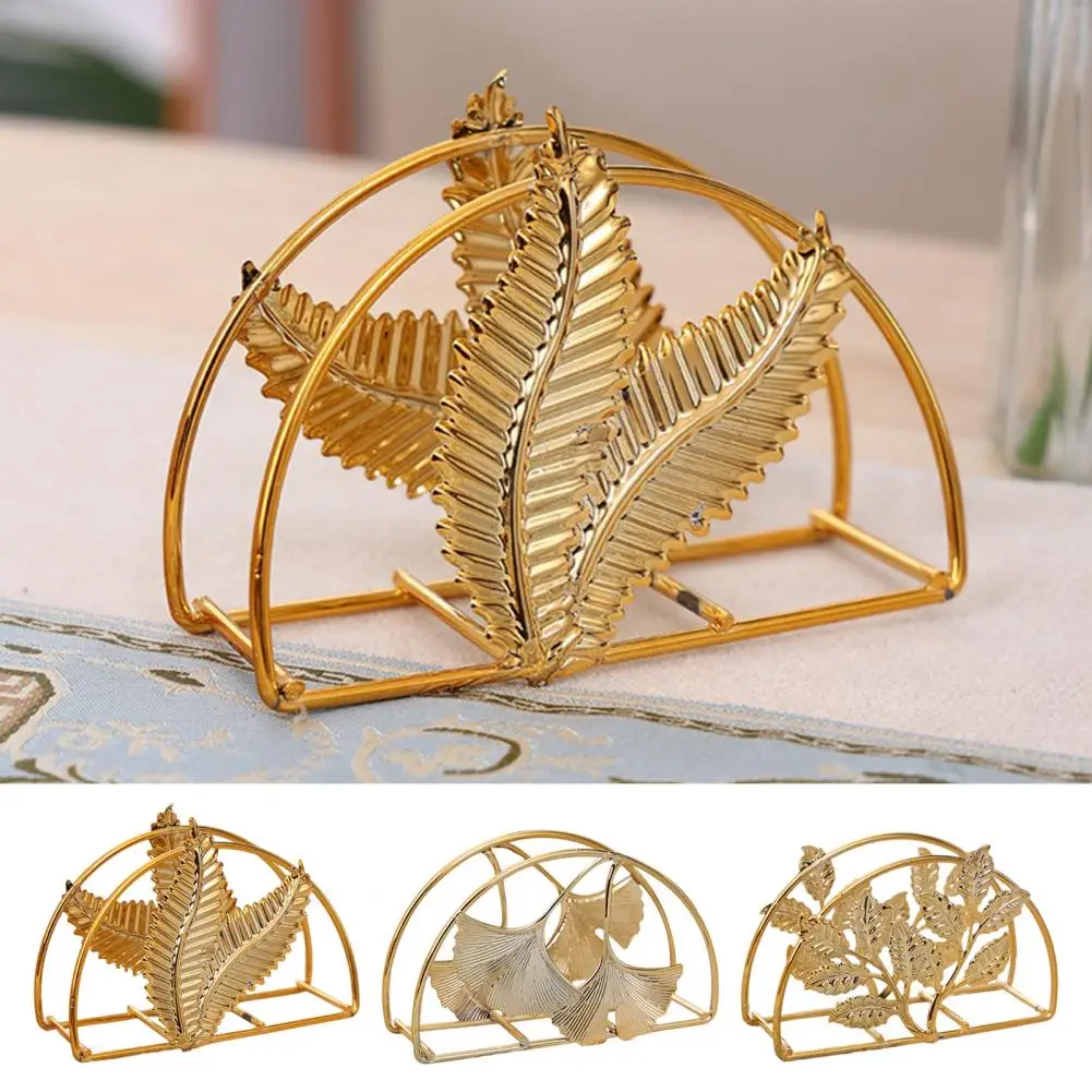 Modern Paper Towel Holder Stylish Wrought Iron Napkin Holder for Table Modern Vertical Desktop Paper Serviette Stand for Kitchen