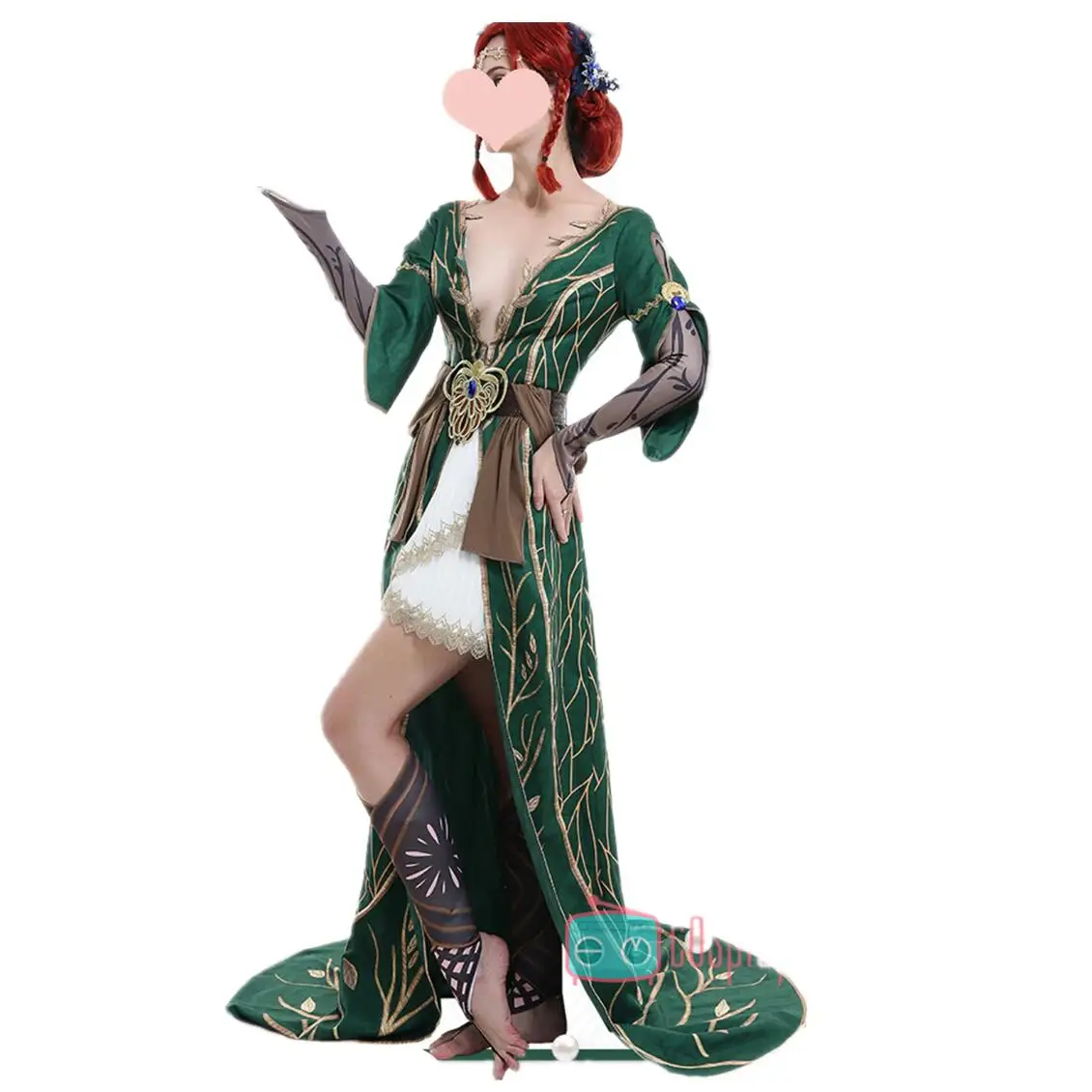 Triss Merigold Cosplay Costume Custom Made-Festival Outfit Halloween Christmas Carnival Party Gifts