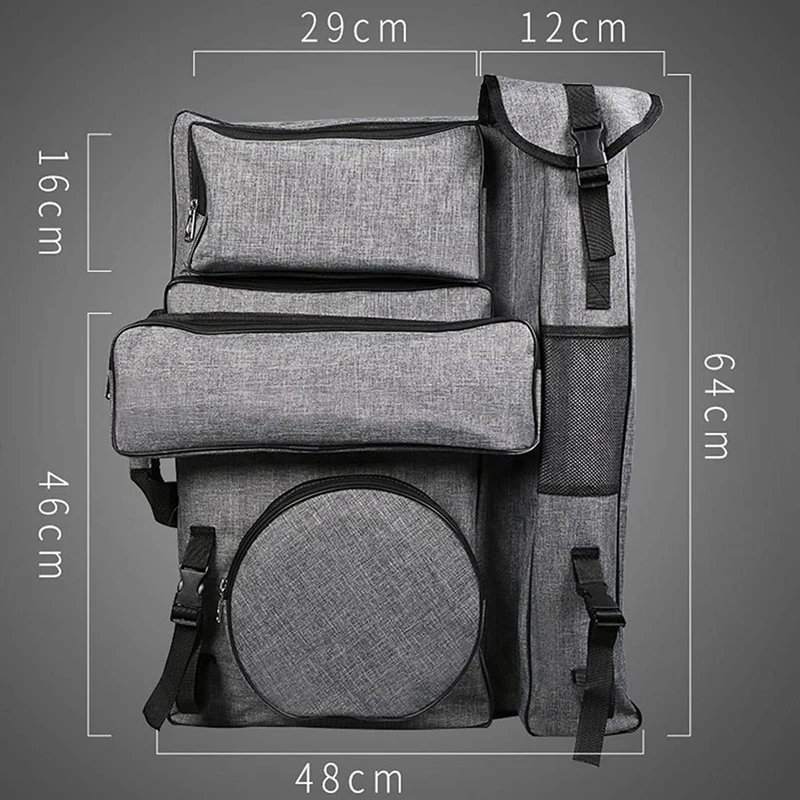 2X Art Portfolio Case,4K Canvas Artist Backpack Waterproof Art Carrying Bag Tote For Drawing Board Sketching Tools