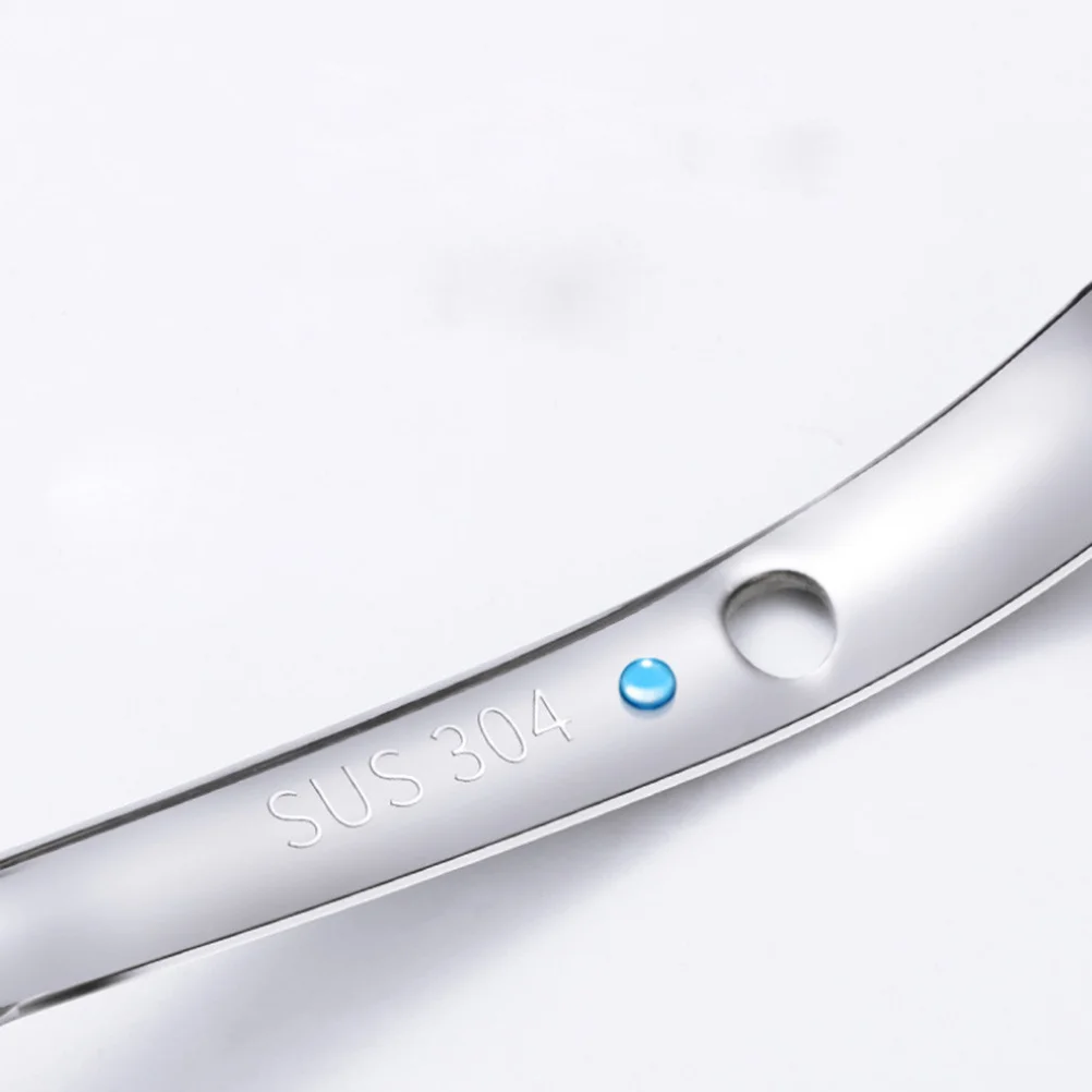 

1pc Stainless Steel Rice Spoon Long Handle Soup Kitchen Tableware Home Restaurant Hotel Use Hanging Hole Design Multi Functional